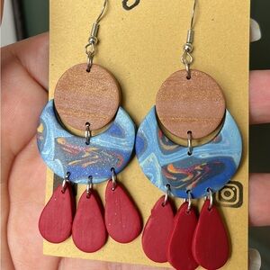 Polymer Clay/ Drop Earrings